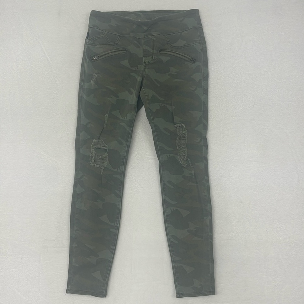 Rock & Republic Denim Rx Fever Slimming Jeans Distressed Camo Sz 12